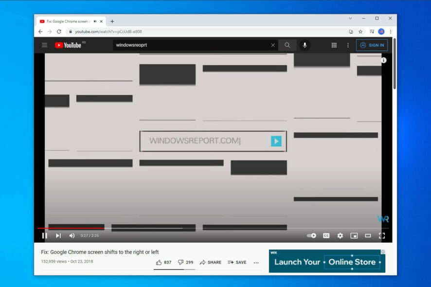 full screen not working google chrome