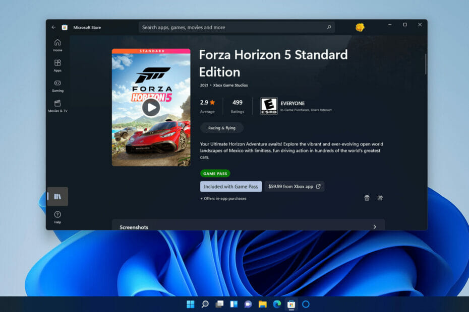 forza horizon 5 windows 11 crash