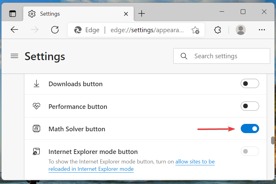 Enable math solver in Edge