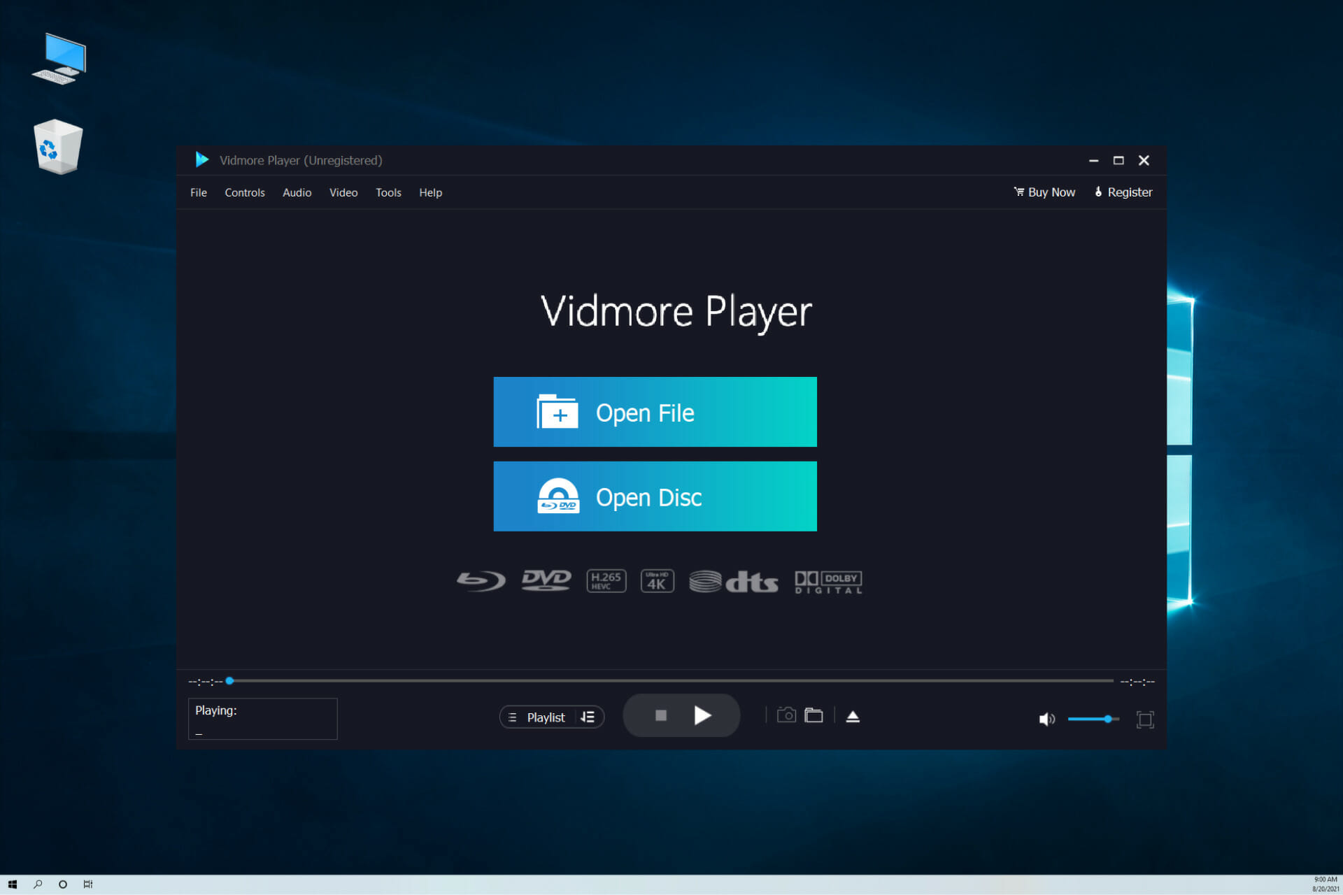 How to play Blu-ray and 4K video with Vidmore Player