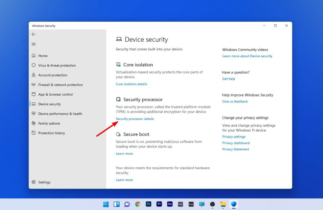 security processor details clear tpm windows 11