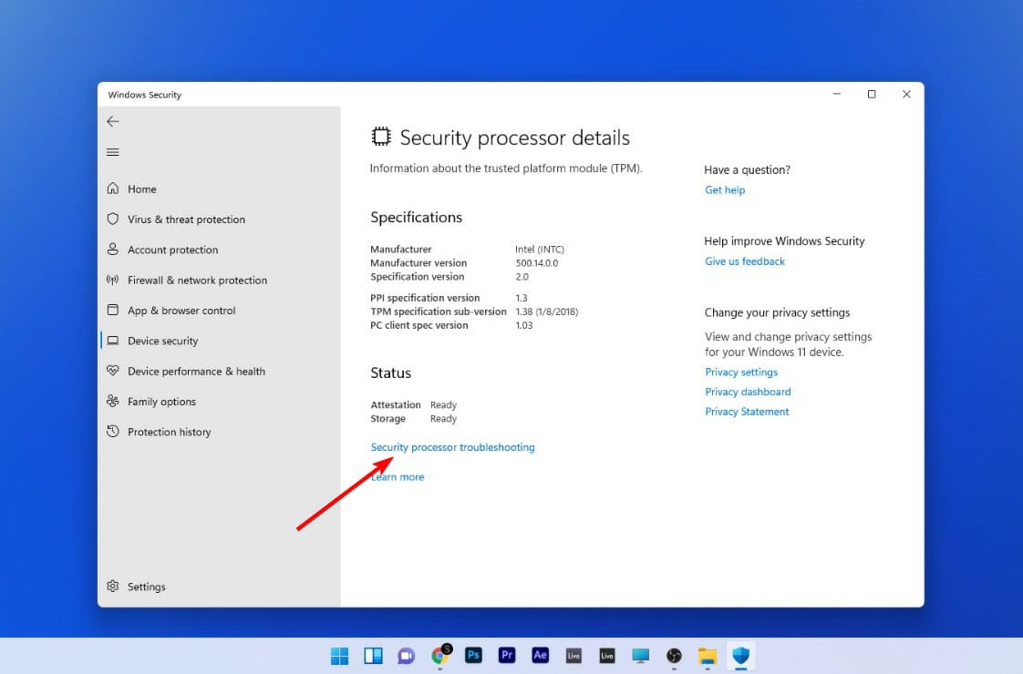 processor troubleshooting clear tpm windows 11