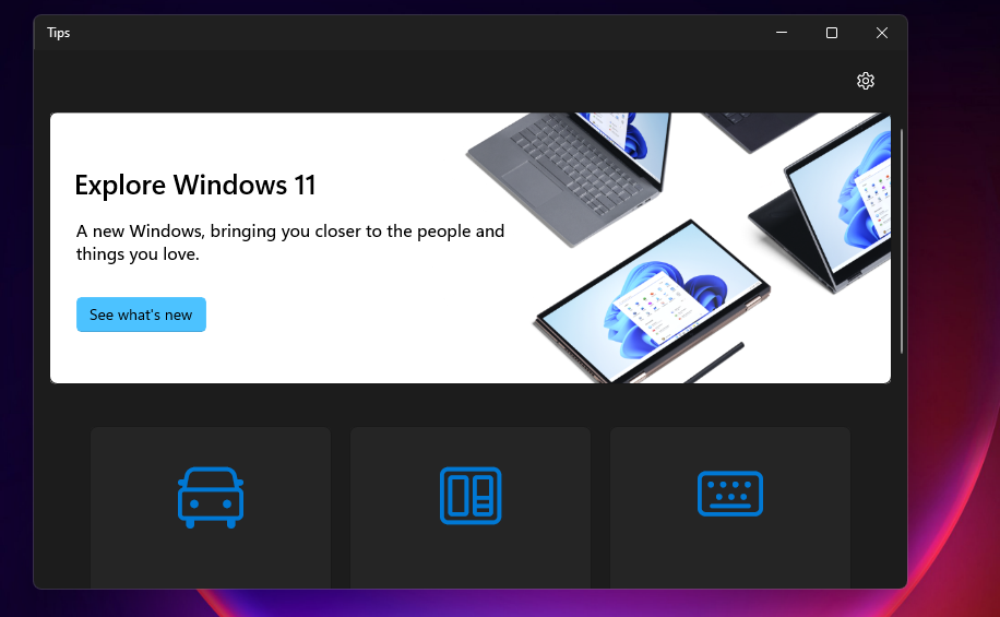 L'app Suggerimenti migliori suggerimenti e trucchi per Windows 11