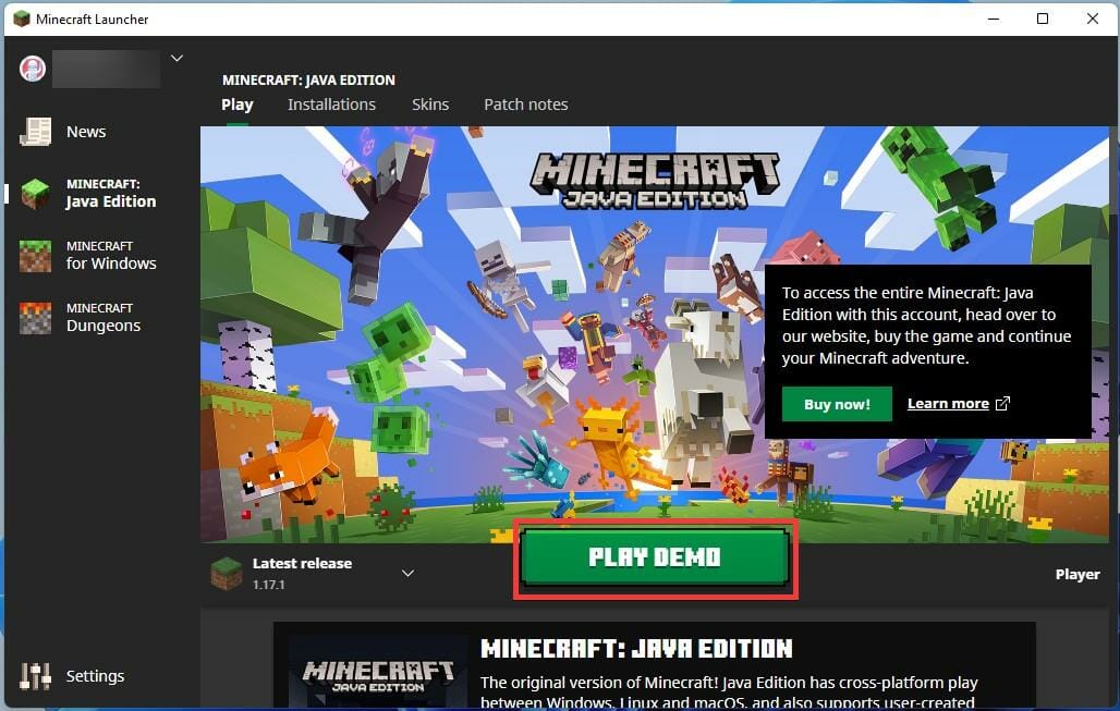 Minecraft Windows 11/10 Edition Download & Review