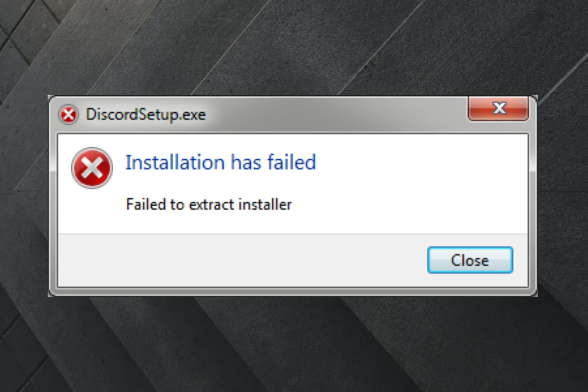 Discord setup error: Failed to extract installer [FIX]
