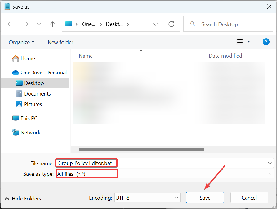 batch file to get group policy editor windows 11