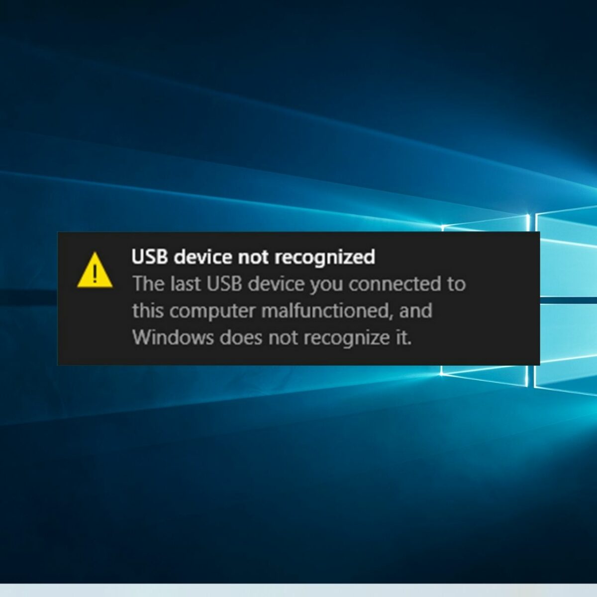 Begrænse fra nu af trofast USB Device Not Recognized in Windows 10 [Error Fix]