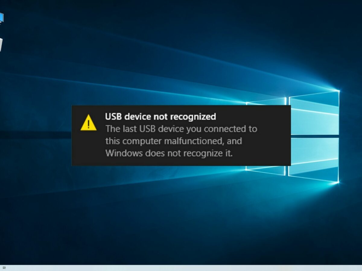overvælde Zeal Dyster USB Device Not Recognized in Windows 10 [Error Fix]