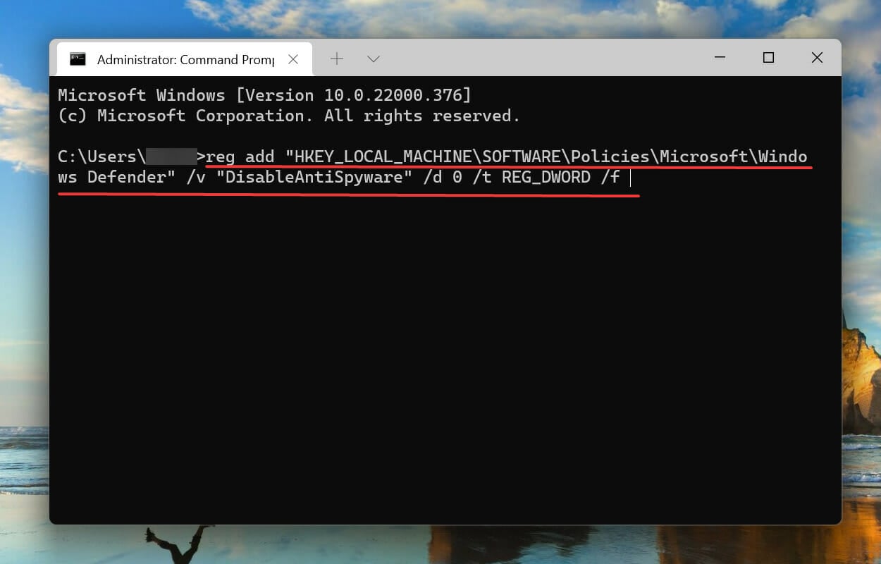 Execute the following command to fix windows filtering platform has blocked a connection