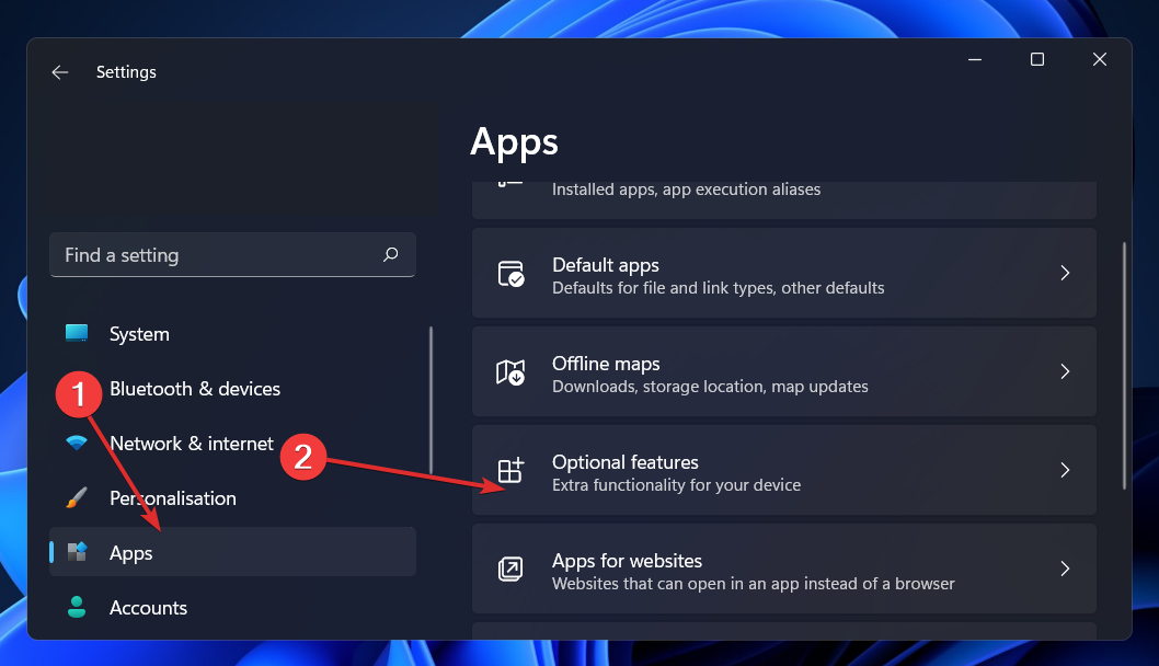 apps-optional-features windows 11 skype crashing