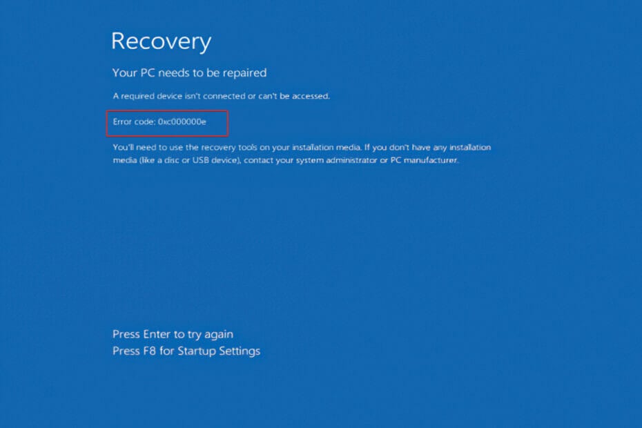 Error Code 0xc00000e on Windows 11: How to Fix it