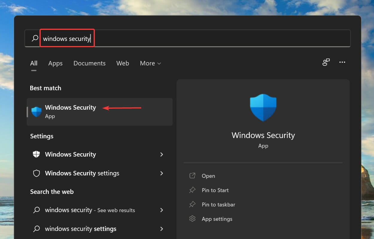 Launch Windows Security to fix NSIS error in Windows 11