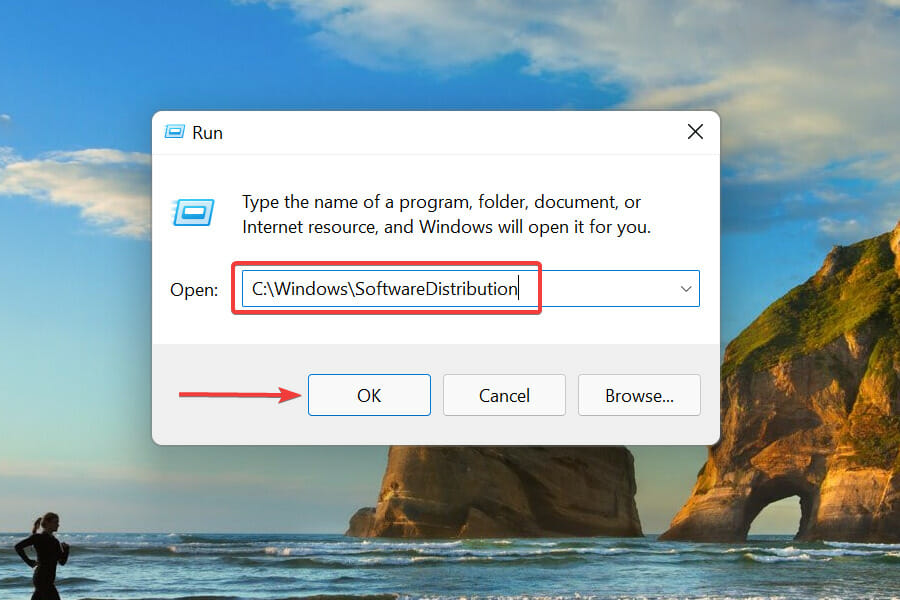 Open software distribution folder