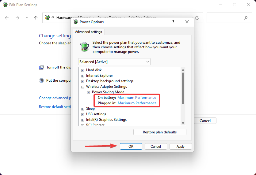 Change settings to maximum performance to fix Diagnostic Service Policy high CPU