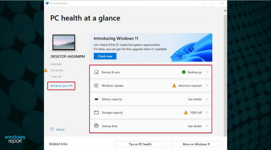 free pc health advisor download