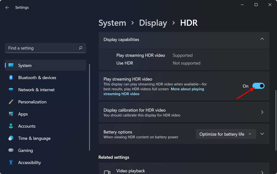 hdr-on auto hdr not working windows 11 
