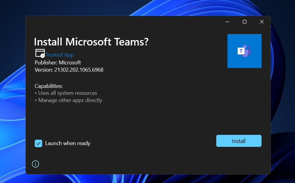 install-teams windows 11 skype crashing