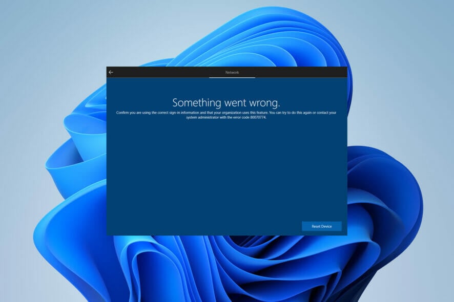 oobesettings error Windows 11