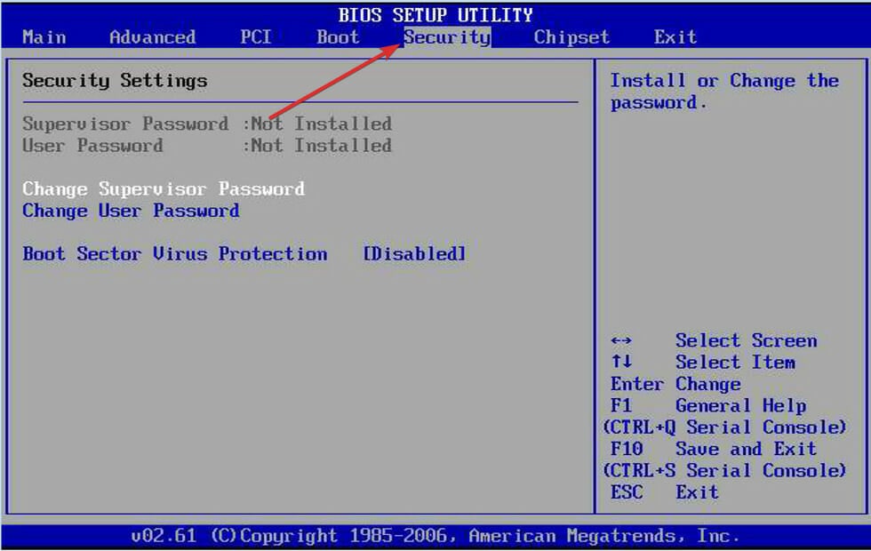 security-bios  system pte misuse windows 11