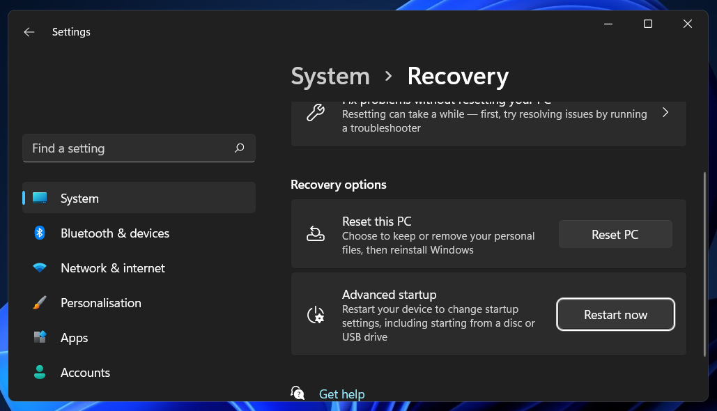 system-recovery  windows 11 error code 0xc000000f