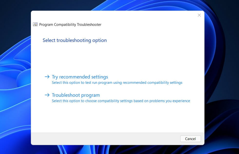 troubleshooting-scan-option Windows 11 skype crash