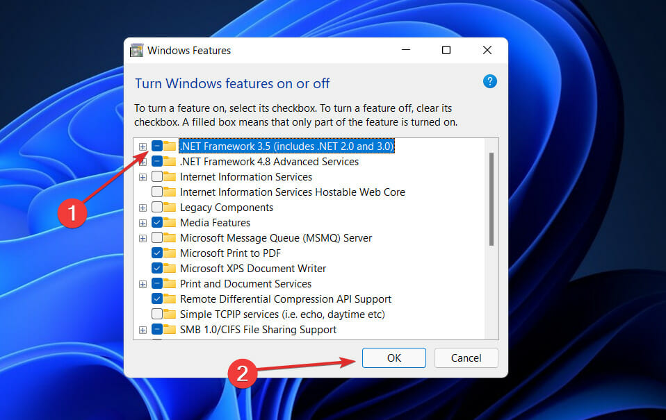 turn-on-.net  windows 11 error code 0x800f0801