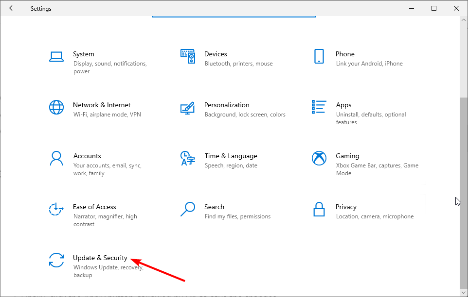 update and - windows update service not running