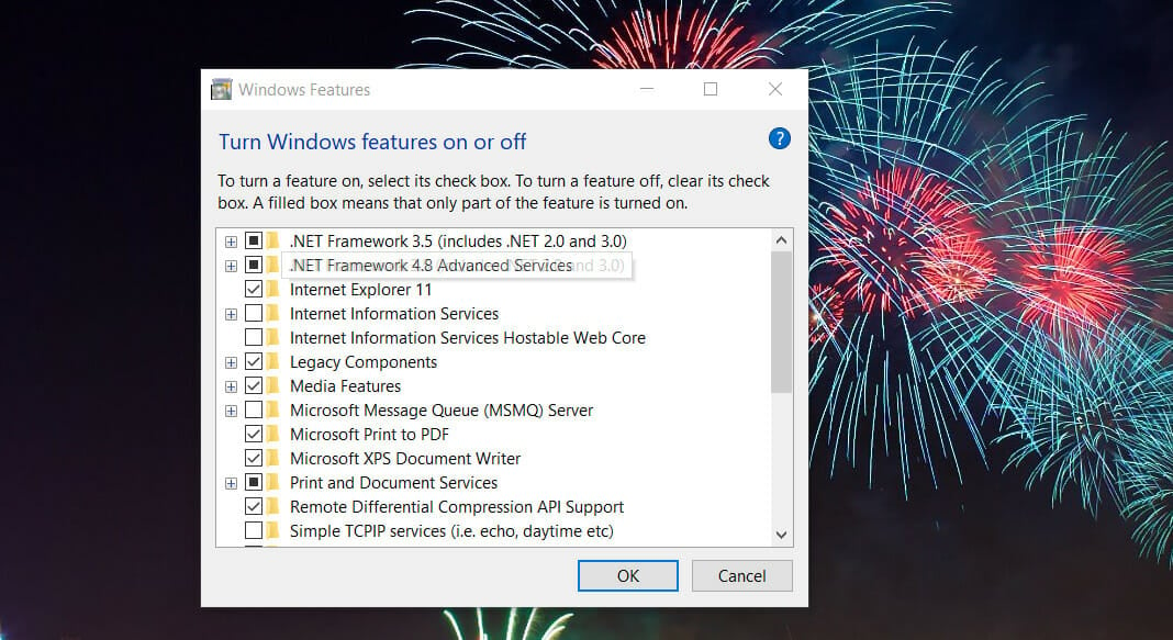 Windows Features Installed the Windows 10 Group Policy Management Console