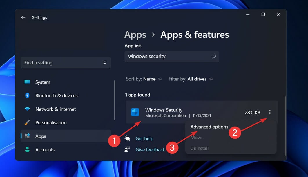 windows-security-app windows 11 security center not opening