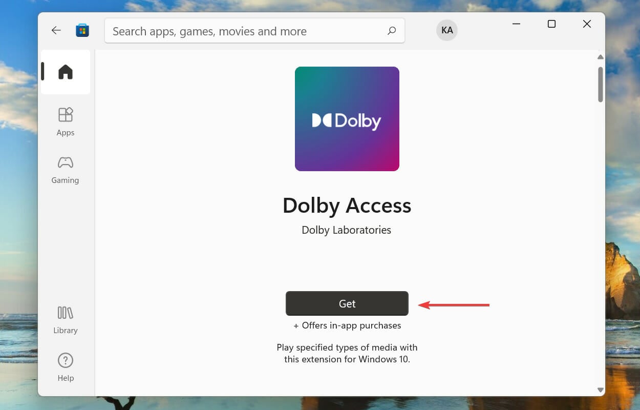 Get to install dolby atmos windows 11