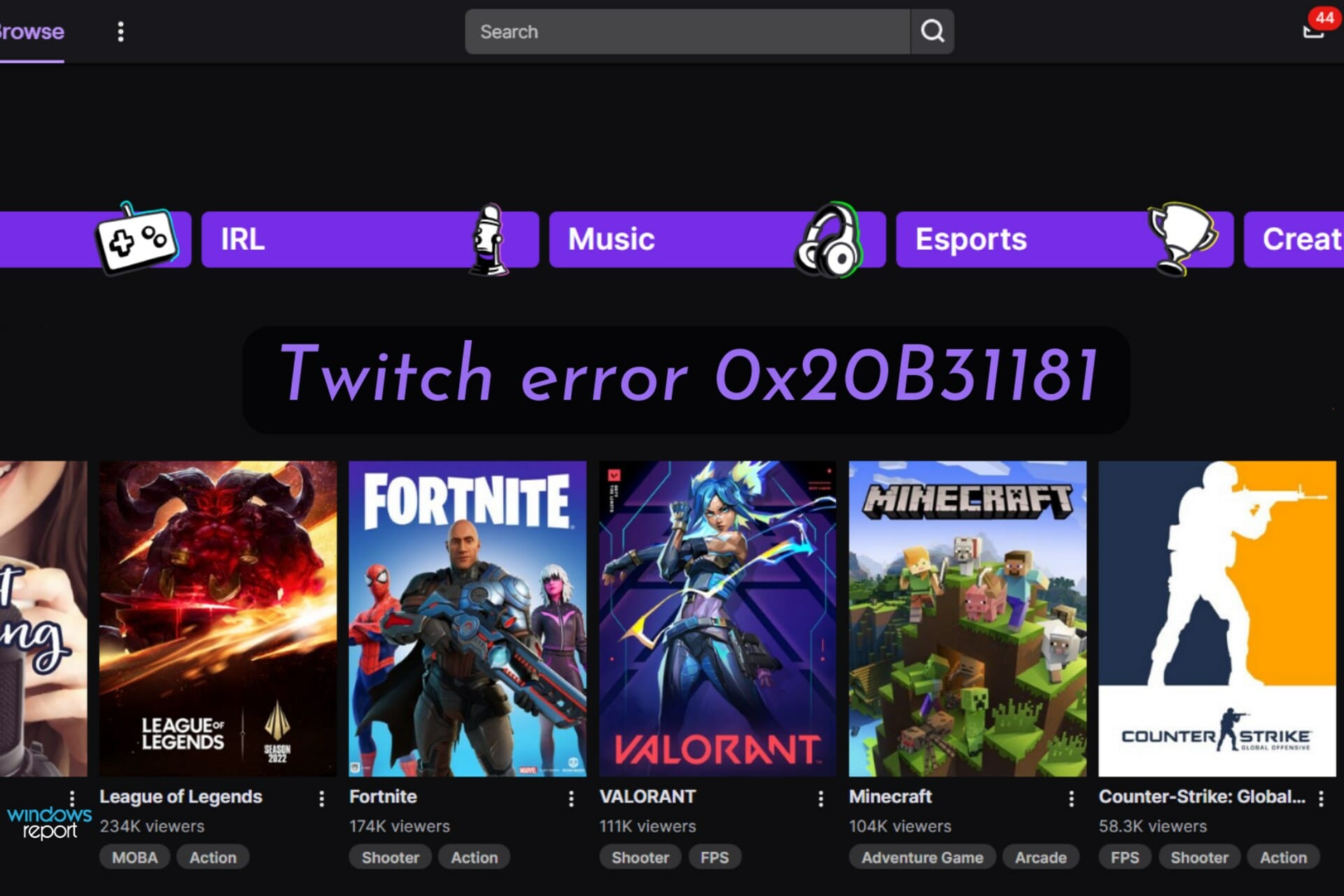 Twitch error 0x20B31181 on Xbox: Here's the fix