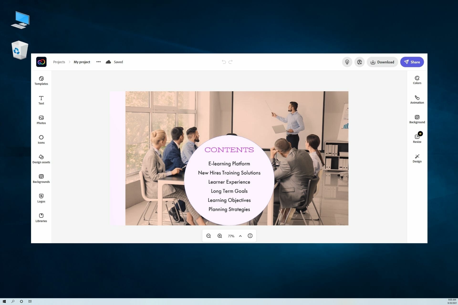 windows video presentation software