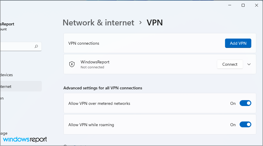 Hvordan skjuler jeg VPN i Windows 10?