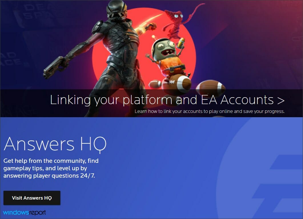 Re: [PC] You have lost connection to the EA servers - Answer HQ