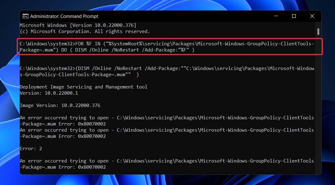 gpedit-install-command windows cannot find gpedit.msc windows 11