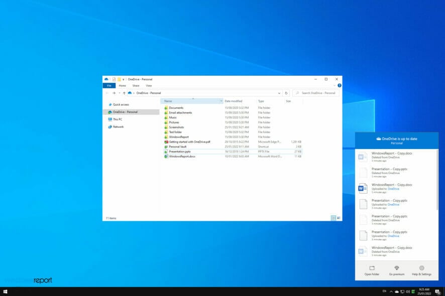 onedrive missing file explorer