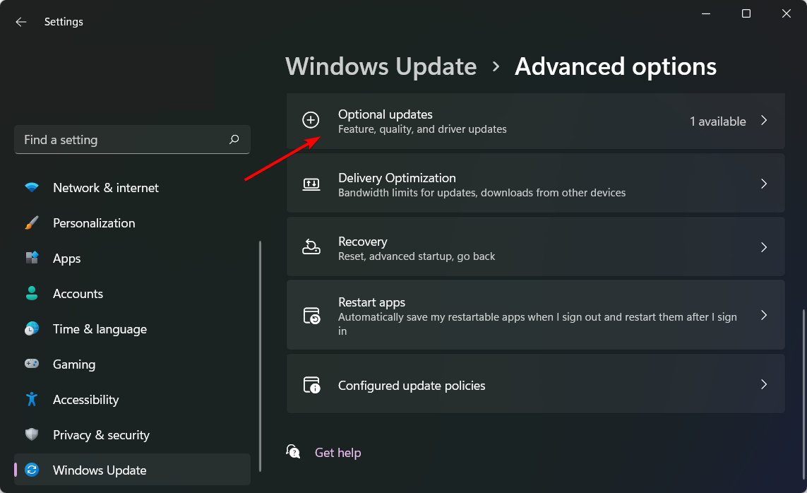 optional-updates windows 11 blue screen