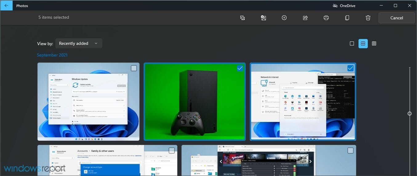 how to make a slideshow in windows 11 photos select