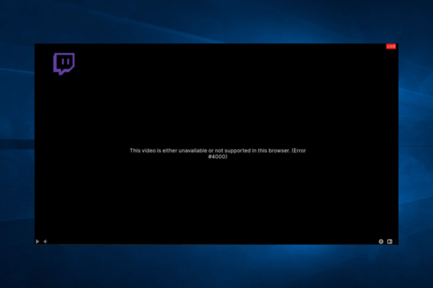 twitch-4000 twitch error 4000