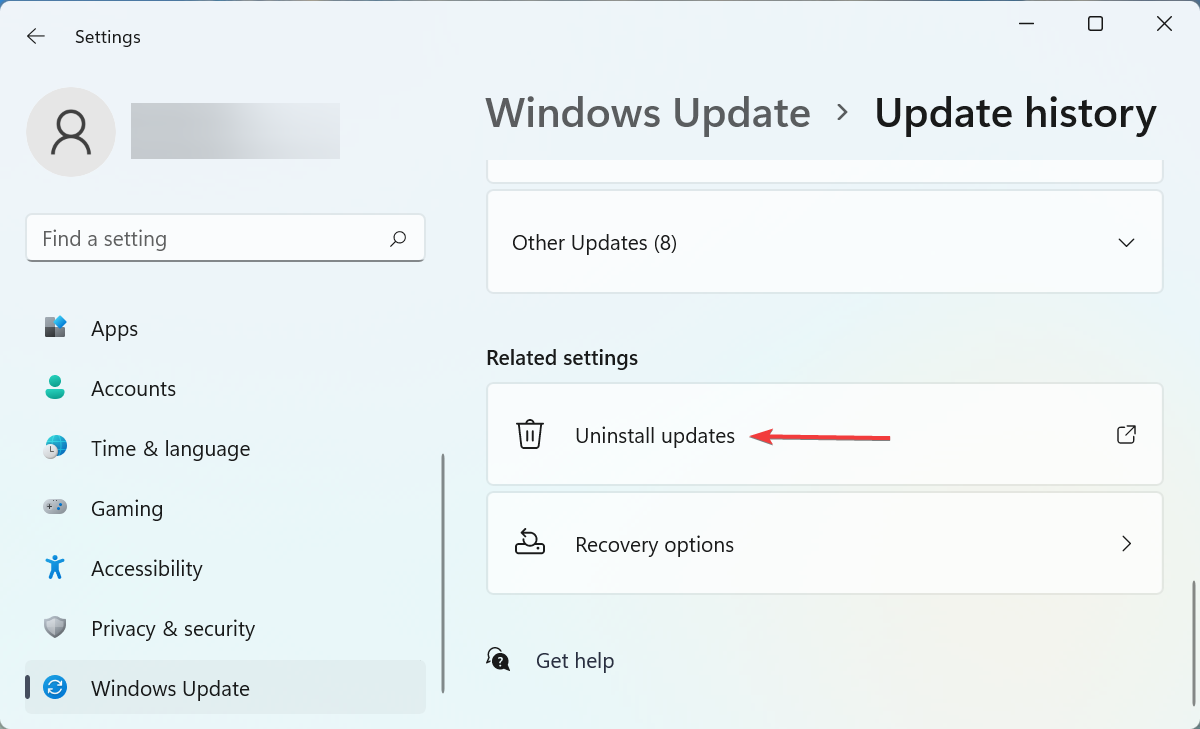 Uninstall update to fix biometric devices not showing in device manager windows 11