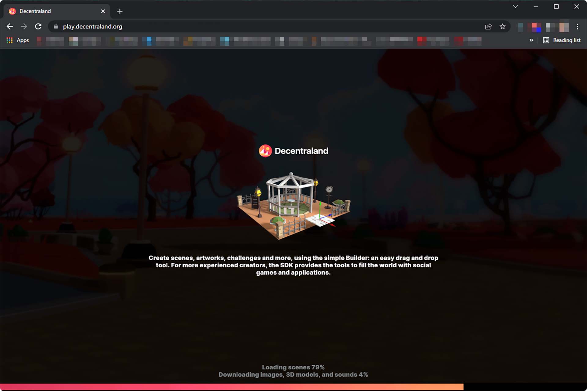 Decentraland not working on Chrome