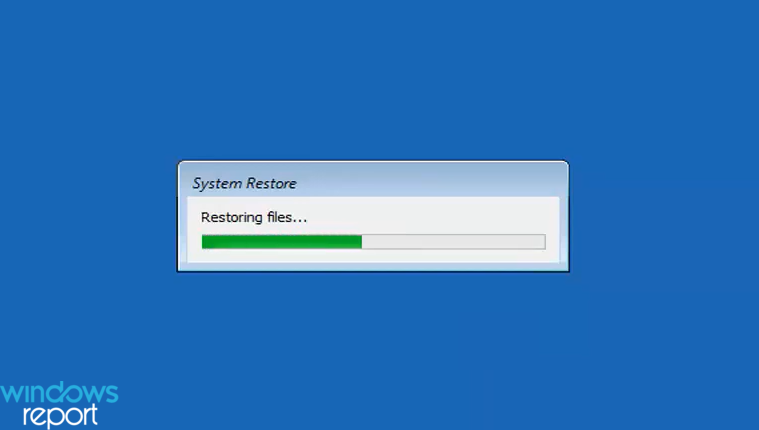 undo system restore windows 11 in progress