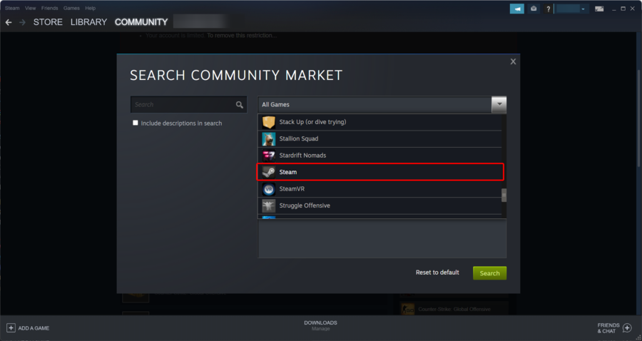 How to set background for a Steam profile? - Arqade