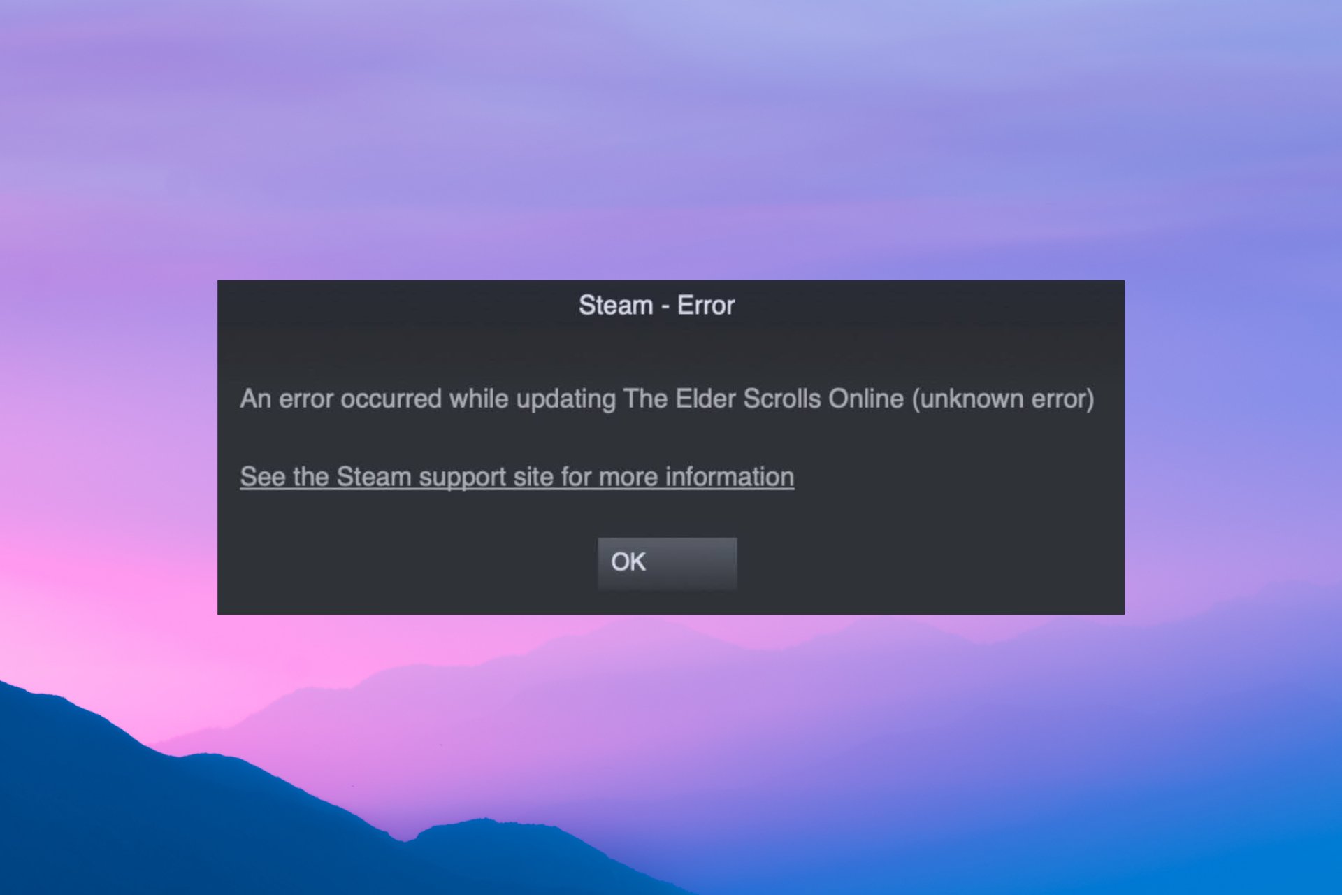 How to fix an error occurred while updating steam game