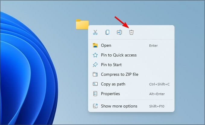 delete the god mode folder in windows 11