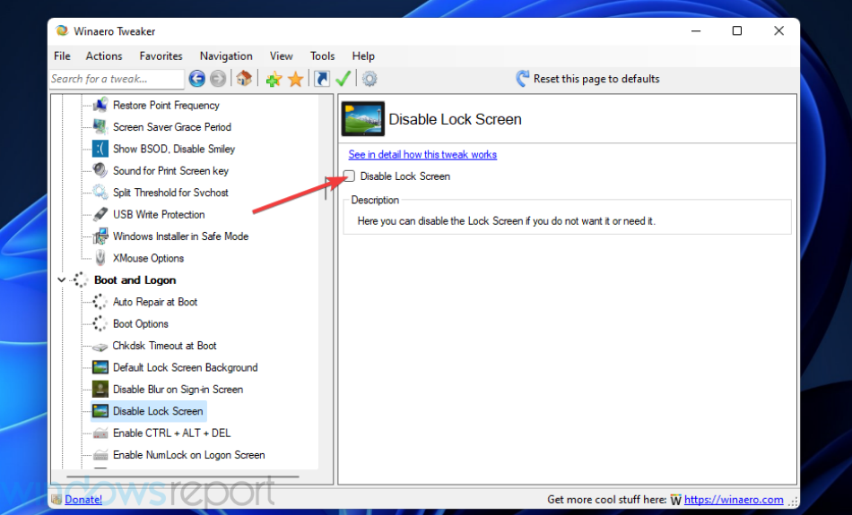 Disable Lock Screen checkbox disable lock screen windows 11