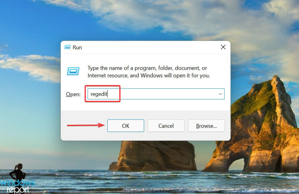 Launch Registry Editor to fix Night Light not turning off Windows 11