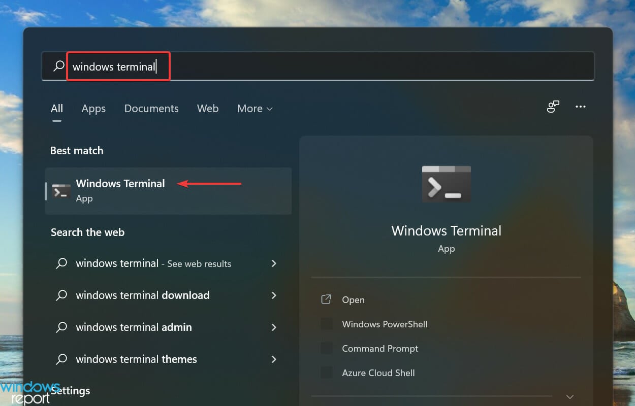 Windows Terminal to fix microsoft store error 0x87e10bcf