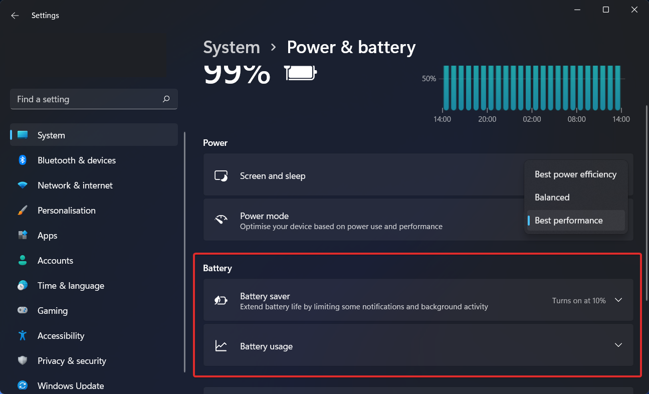battery windows 11 dynamic refresh rate not working