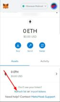 metamask not showing tokens